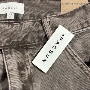 PacSun Dakota Mid Rise Baggy Jeans - Brown